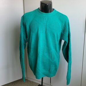 *90s* Cape Isle Knitters teal men’s XL sweater